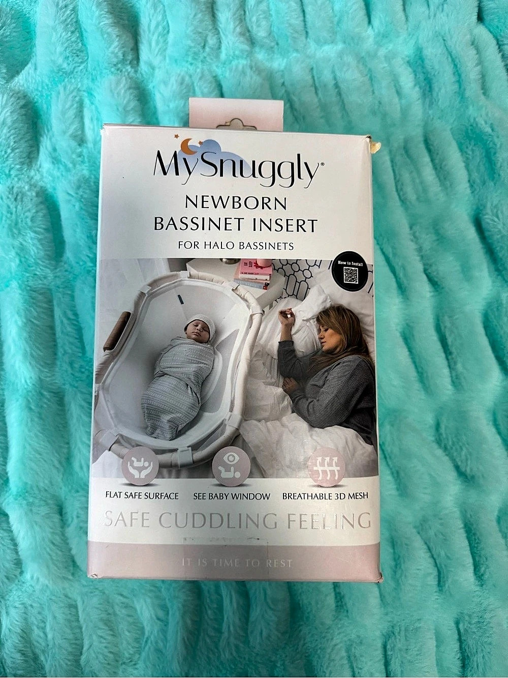 MySnuggly Newborn Bassinet Insert for Halo Bassinets White